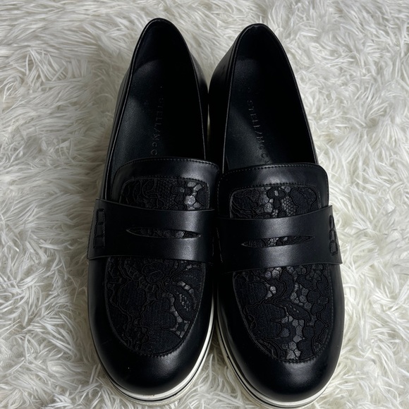 Stella McCartney Shoes - Stella McCartney Black Lace Loafers